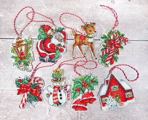 Набір для вишивки хрестиком Christmas Toys Kit nr.1 Letistitch LETI 966