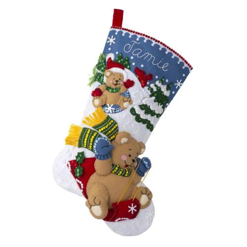 Набір для фетрової аплікації Sledding Bears Bucilla 89555E