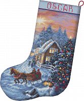 Набір для вишивки хрестиком чобітка Christmas Eve Stocking Letistitch L8011