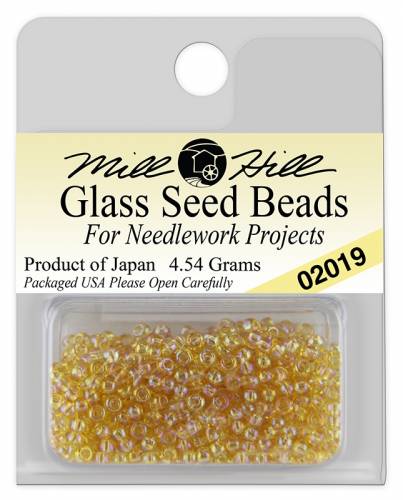 02019 бісер Mill Hill, 11/0 Crystal Honey Glass Beads фото 3