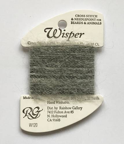 Нитка Wisper Rainbow Gallery W120, шиншилла