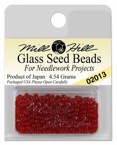 02013 бісер Mill Hill, 11/0 Red Red Glass Beads фото 3