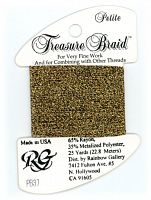 PB37 Нитка Treasure Braid Petite Rainbow Gallery Dark Antique Gold