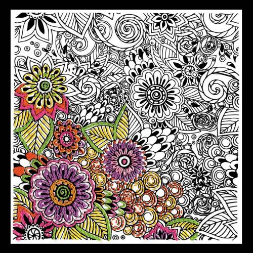 Канва для вышивки Floral Zenbroidery Design Works 4007