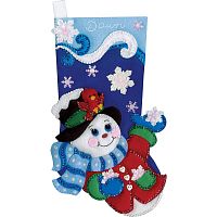 Набір для фетрової аплікації Snowflake Snowman Design Works 5246