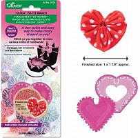 Шаблон Yo-Yo - сердце среднее Heart Quick Yo-yo Maker (S), Clover 8704