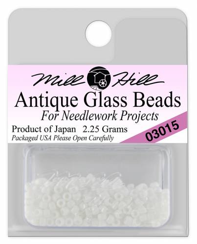 03015 бисер Mill Hill, 11/0 Snow White Antique Glass Beads фото 3