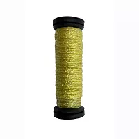 091 Star Yellow, Kreinik Very Fine #4 Braid