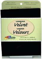 Оксамит, відріз тканини 45х53 см, чорний, Fabric Palette MD-G-VEL20