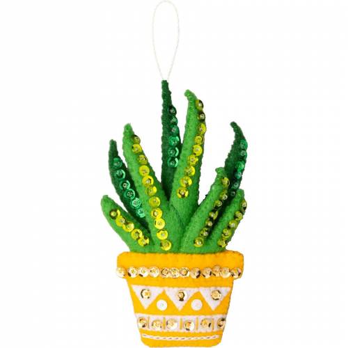 Набір для фетрової аплікації Ornament Kits - Holiday Houseplants Bucilla 89634E фото 4