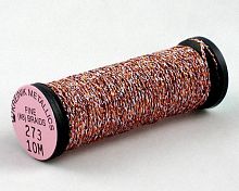 273 Red Orange, Kreinik Fine #8 Braid
