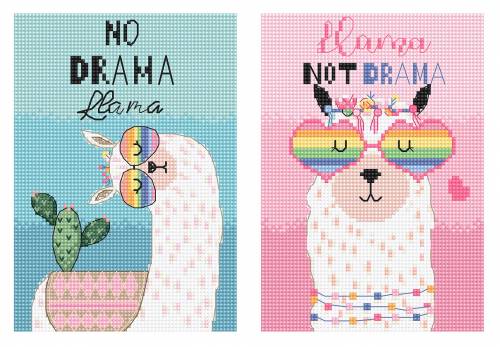 Набір для вишивки хрестиком No Drama Llama Letistitch L8044