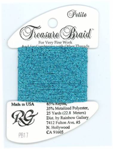 PB17 Нитка Treasure Braid Petite Rainbow Gallery Water Blue