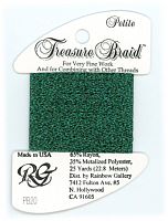 PB20 Нитка Treasure Braid Petite Rainbow Gallery Dark Green