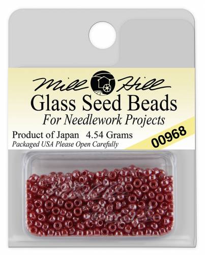 00968 бісер Mill Hill, 11/0 Red Glass Beads фото 3