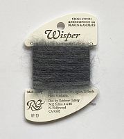 Нитка Wisper Rainbow Gallery W110, темно-сіра