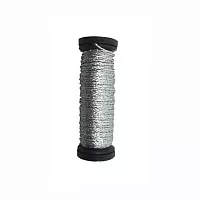 001C Silver Cord, Kreinik Very Fine #4 Braid