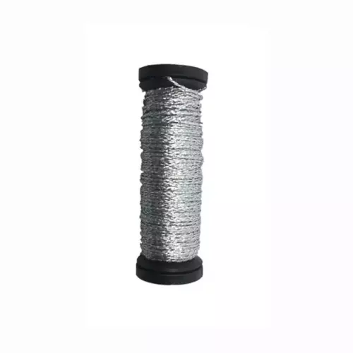 001C Silver Cord, Kreinik Very Fine #4 Braid