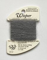 Нитка Wisper Rainbow Gallery W102, перлово-сіра темна