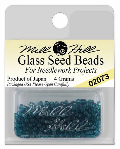 02073 бісер Mill Hill, 11/0 Matte Dark Teal Glass Beads фото 3