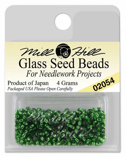 02054 бісер Mill Hill, 11/0 Brilliant Shamrock Glass Beads фото 3