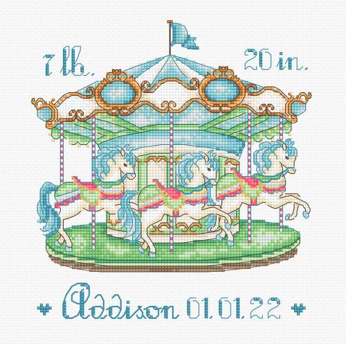 Набір для вишивки хрестиком Baby Carousel Letistitch L8047