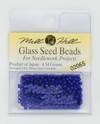 02065 бісер Mill Hill, 11/0 Crayon Royal Blue Glass Beads фото 3