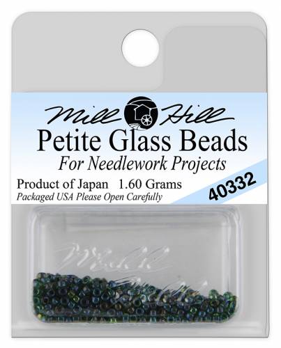 40332 бисер Mill Hill, 15/0 Emerald Petite Seed Beads фото 2