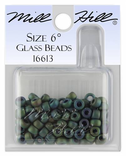 16613 бисер Mill Hill, 6/0 Juniper Green Glass Beads фото 3