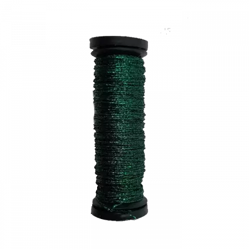 009HL Emerald High Lustre, Kreinik Very Fine #4 Braid