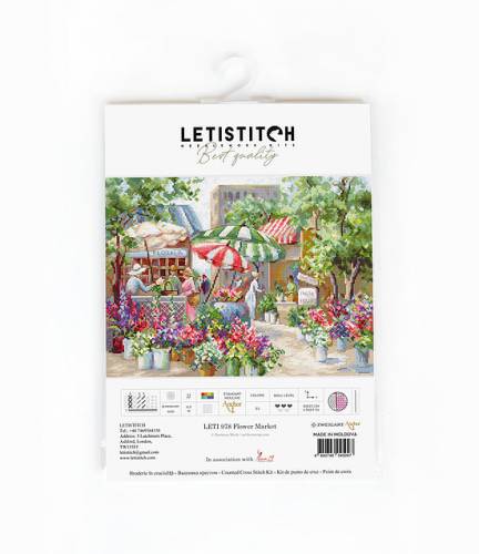 Набір для вишивки хрестиком Flower Market Letistitch LETI 978 фото 2