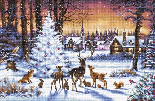 Набір для вишивки хрестиком Christmas Wood Letistitch LETI 947