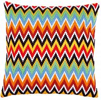 Набір для вишивання подушки Long Stitch Лінії Зигзаг Vervaco PN-0172881