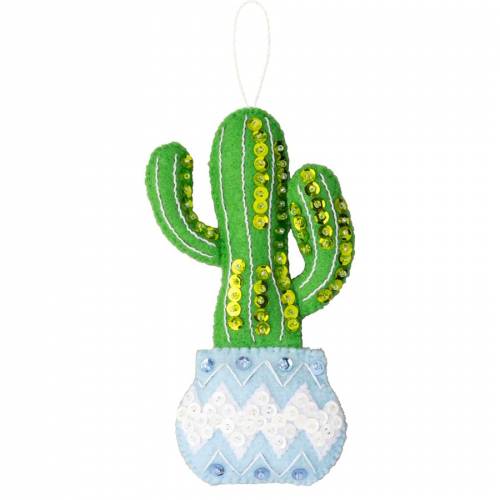 Набір для фетрової аплікації Ornament Kits - Holiday Houseplants Bucilla 89634E фото 6