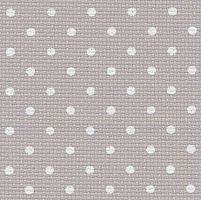 Канва Fein-Aida Petit Point 18 Zweigart 3793/7349, сіра в білий горох, 50х55 см
