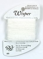 Нитка Wisper Rainbow Gallery W88, біла