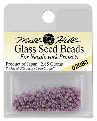 02083 бисер Mill Hill, 11/0 Light Mauve Glass Beads фото 3