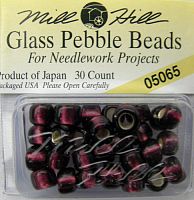 05065 бисер Mill Hill, 3/0 Eggplant Pebble Glass Beads