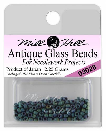 03028 бисер Mill Hill, 11/0 Juniper Green Antique Glass Beads фото 3