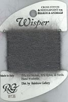 Нитка Wisper Rainbow Gallery W136, димчата перлина