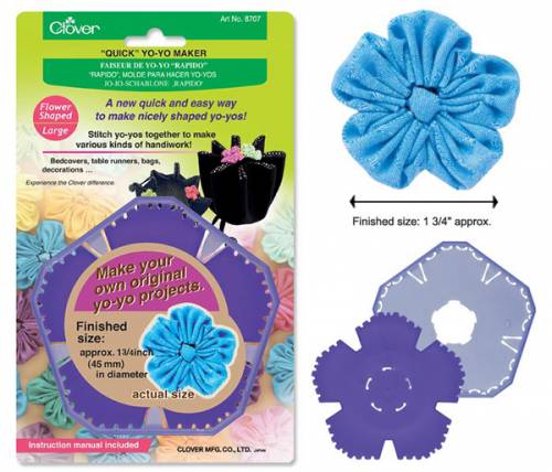 Шаблон Yo-Yo цветок большой Flower Quick Yo-yo Maker (L), Clover 8707
