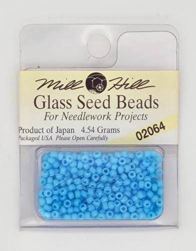 02064 бісер Mill Hill, 11/0 Crayon Sky Blue Glass Beads фото 3