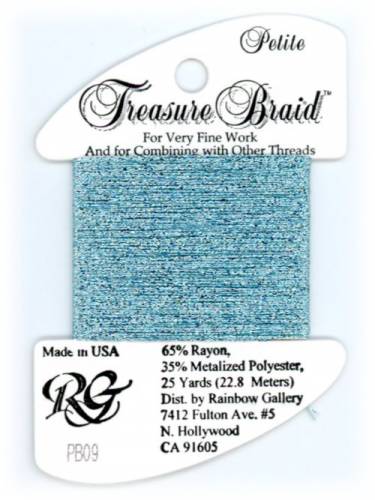 PB09 Нитка Treasure Braid Petite Rainbow Gallery Sky Blue