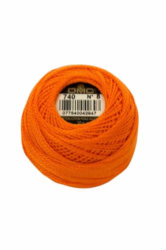 740 нитка DMC Pearl Cotton #8 фото 2
