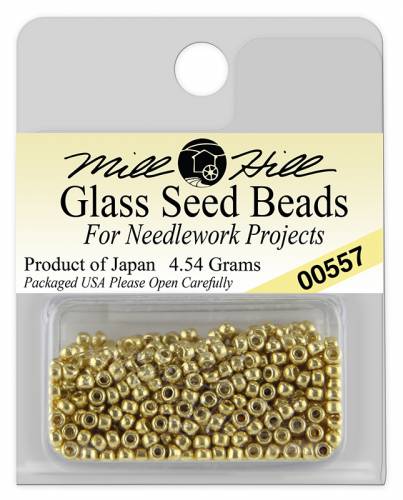 00557 бісер Mill Hill, 11/0 Gold Glass Beads фото 3