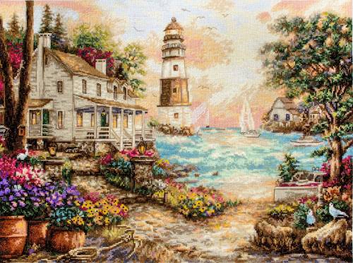 Набір для вишивки хрестиком Cottage by the sea Letistitch LETI 962