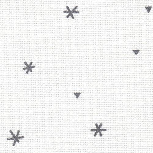Канва Aida Sparkle Extra Fine 20 Zweigart 3326/1369, біла з сірим, 50х55 см