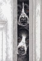 Набор для вышивки крестиком Кто там? Peeking Pups Dimensions 70-35400