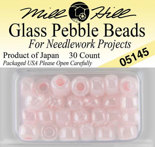 05145 бисер Mill Hill, 3/0 Pale Pink Pebble Glass Beads