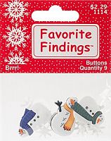 Набір гудзиків Brrr! Snowmen, Favorite Findings 1114